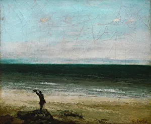Musee Fabre Prints: Le Bord de mer a Palavas (Seacoast at Palavas), 1854