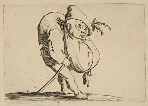 Callote Gallery: Le Bossu a La Canne (The Hunchback with a Cane), from Varie Figure Gobbi