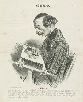 Le brodeur, 19th century. Creator: Honore Daumier