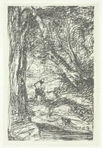Charles Nègre Collection: Le bucheron, possibly 1857, printed 1982. Creator: Charles Negre