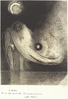 Gautama Prints: Le Buddha, 1895. Creator: Odilon Redon