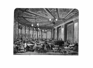 Le café de la Rotonde au Palais-Royal. Creator: Renard, Edouard (1802-1857)