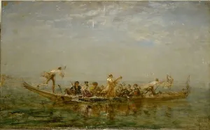 Ziem Felix Prints: Le caïque, between 1880 and 1890. Creator: Felix Francois Georges Philibert Ziem