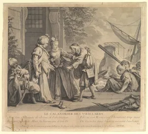 Le Calandrier des Vieillards (The Calendar of Old Men, from Suite d Estampes Nouve