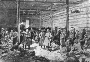 Imprisoned Prints: Le calvaire des six cents otages; Etable de Milejgany