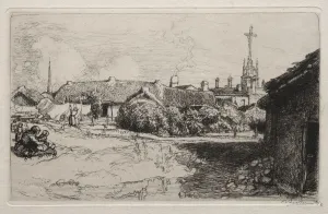 Le Calvaire, St. Jean-de-Mont, 1909. Creator: Auguste Louis Lepere (French, 1849-1918)