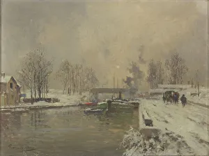 Towpath Prints: Le Canal Saint Denis, late 19th-early 20th century. Creator: Pierre Vauthier