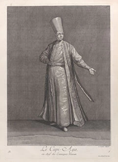 Le Capi-Aga, ou chef des Eunuques blancs, 1714-15. Creator: Unknown