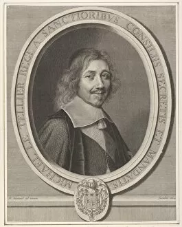 Barbezieux Collection: Le Chancelier Michel IV Le Tellier, 1662. Creator: Robert Nanteuil