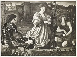 Burne Jones Edward Prints: Le Chant d'Amour, c1860s, (1900). Creator: Unknown