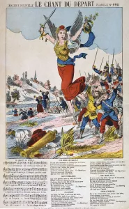 Inspiration Prints: Le Chant du Depart, song sheet, Franco-Prussian war, 1870-1871