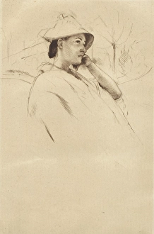 Sunhat Prints: Le Chapeau de Campagne, c1900-1926. Creator: Mary Cassatt
