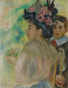 Stylish Prints: Le chapeau fleuri (Flowered Hat), 1895-1898. Creator: Renoir, Pierre Auguste (1841-1919)