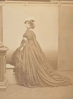 Oldo And Xef Prints: Le chapeau a plumes, 1860s. Creator: Pierre-Louis Pierson