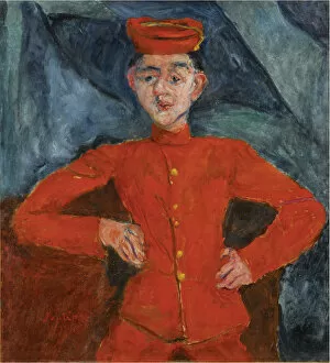 Belarus Gallery: Le Chasseur de chez Maxims, c. 1925. Artist: Soutine, Chaim (1893-1943)