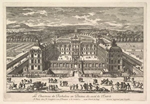 Indre Et Loire Collection: Le Chateau de Richelieu en Poictou du Cotede l Entree, 17th century