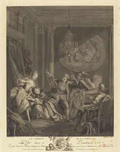 Engraving And Etching Prints: Le chemin de la fortune, 1778. The Road to Fortune. Creator: Nicolas-Joseph Voyez