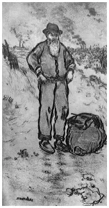'Le Chemineau', c1870-1920 (1924). Artist: Jean Francois Raffaelli 'Le Chemineau', c1870-1920 (1924). Artist: Jean Francois Raffaelli