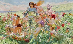 Images Dated 30th September 2021: Le chevalier aux fleurs (The Knight of the Flowers), 1894