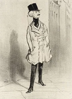 Medal Of Honour Prints: Le Chevalier de l'éperon d'or, 1842. Creator: Honore Daumier
