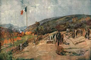 Charles Duvent Prints: Le cimetiere de Moosch, 1916. Creator: Charles-Jules Duvent