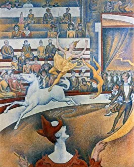 Bareback Rider Gallery: Le Cirque ( The Circus ), 1891. Artist: Georges-Pierre Seurat