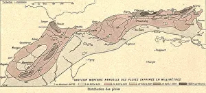 Climate Prints: Le Climat, distribution des pluies; Afrique du nord, 1914. Creator: Unknown