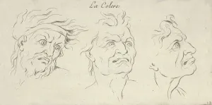 Emotion Prints: Le Colere (from Caracteres des passions, gravé