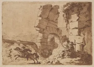 Jean Jacques Prints: Le Colisee (The Colosseum), in an album containing Recueil de Compositions par