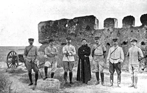 Moroccan Prints: Le commandant et les officiers du 1er bataillon colonial du Maroc