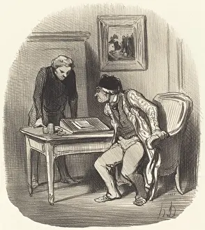 Rich Prints: Le compte est-il bien exact?... 1847. Creator: Honore Daumier