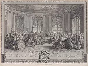 Cello Gallery: Le Concert, 1774. Creator: Antoine Jean Duclos