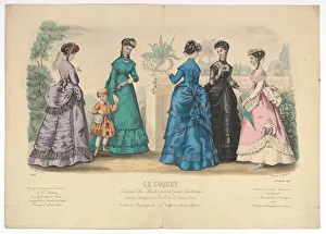 Noel Prints: Le Coquet, No. 22, from Journal des Modes Special pour Couturieres, July 1
