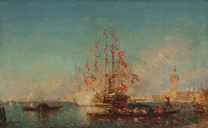 Boarding Prints: Le coup de canon, between 1880 and 1885. Creator: Felix Francois Georges Philibert Ziem
