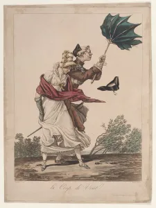 Louis Philibert De Bucourt Prints: Le Coup de Vent, 1775-1832. Creator: Philibert Louis Debucourt