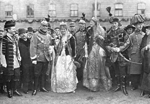 Karl I Prints: Le couronnement de Charles IV en Hongrie; La cour