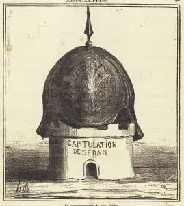 Newsprint Prints: Le couronnement de son édifice, 1870. Creator: Honore Daumier