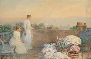 Hassam Prints: Le Crépuscule (Twilight), c. 1890. Creator: Hassam, Childe (1859-1935)