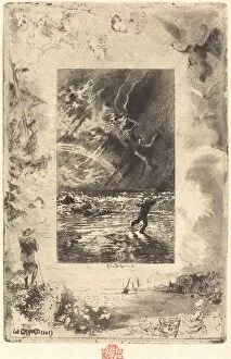Le Criard (The Shrieker), 1879 / 1880. Creator: Felix Hilaire Buhot