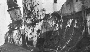 Le croiseur allemand Magdebourg, premiere victime de la flotte russe, 1914. Creator: Unknown. Le croiseur allemand Magdebourg, premiere victime de la flotte russe, 1914. Creator: Unknown