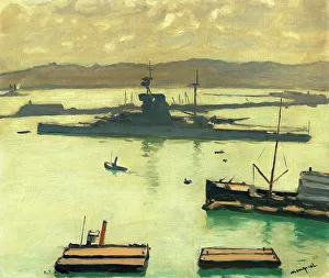 Pierre Albert 1875 1947 Prints: Le Croiseurs, effet de contre-jour, 1922. Creator: Marquet, Pierre-Albert (1875-1947)
