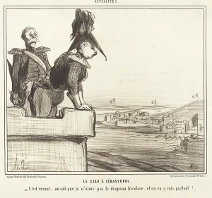 Territorial Prints: Le Czar a Sebastopol, 1855. Creator: Honore Daumier