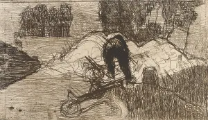 Bending Prints: Le Debardeur (The Stevedore), 1893. Creator: Armand Seguin