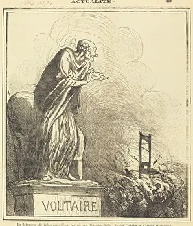 Newsprint Prints: Le défenseur de Calas consolé... 1871. Creator: Honore Daumier