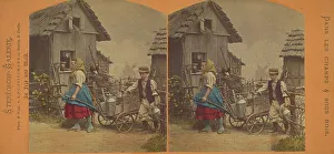 Le depart pour la ville. Aufbruch zur Stadt. about 1865. Creator: S.P. Christmann