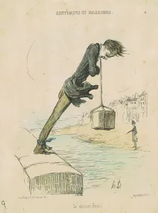 Le dernier bain!, 19th century. Creator: Honore Daumier