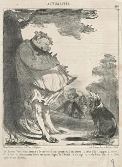 Howling Prints: Le docteur Véron... a Auteuil... 19th century. Creator: Honore Daumier