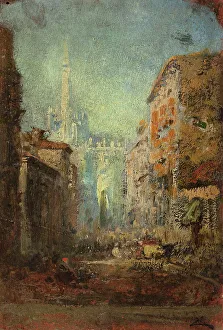 Ziem Felix Prints: Le Dôme de Milan. Creator: Felix Francois Georges Philibert Ziem