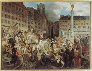 Barricade Prints: Le ducd'Orléans, se rendant à l'hôtel de ville