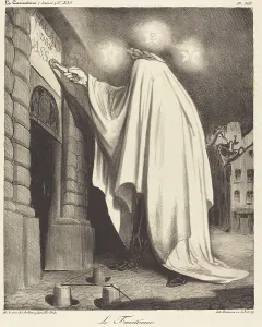 Michael Prints: Le Fantome.... 1835. Creator: Honore Daumier